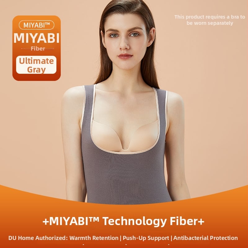 Vestă termică de alăptat pentru femei, căptușită cu fleece, cu sutien încorporat și pernă pentru sân, fără cusături, glugă, material acrilic