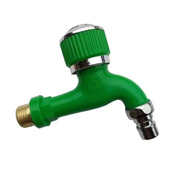 Vonkajšia anti‑mrazu bat s kruhovou rukoväťou pre práčku, mrazuvzdorná, hrubý dizajn, 4-bodový vstup/výstup, axiálny valcový jadrový ventil