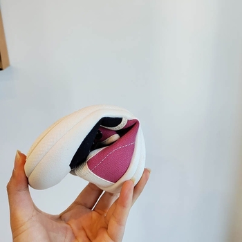 Gyerekeknek készült vászon Slip-On cipő elasztikus pánttal, alacsony bokarész, gumitalp, színblokkal mintázott dizájn, koreai stílus, tavasz 2025