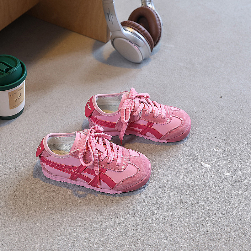 Gyerekeknek Velcro-záras, vékony talpú sportcipő, alacsony felső rész, légáteresztő mesh belső, uniszex