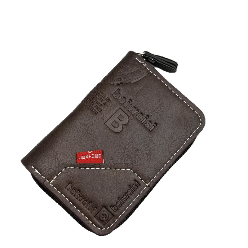 PU bőr akordeon kártyatartó – nagy kapacitás, több kártyahely, uniszex, betűs minta