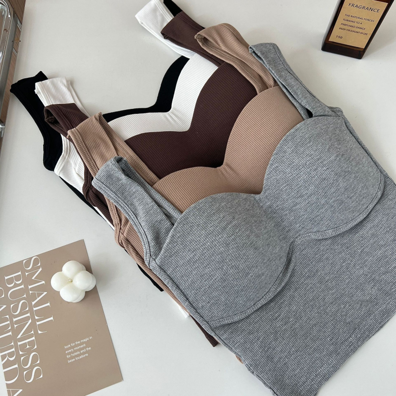 Ženski camisole, puna šalica, srednji oblik košarice, 70–80% pamuk, duljina struka