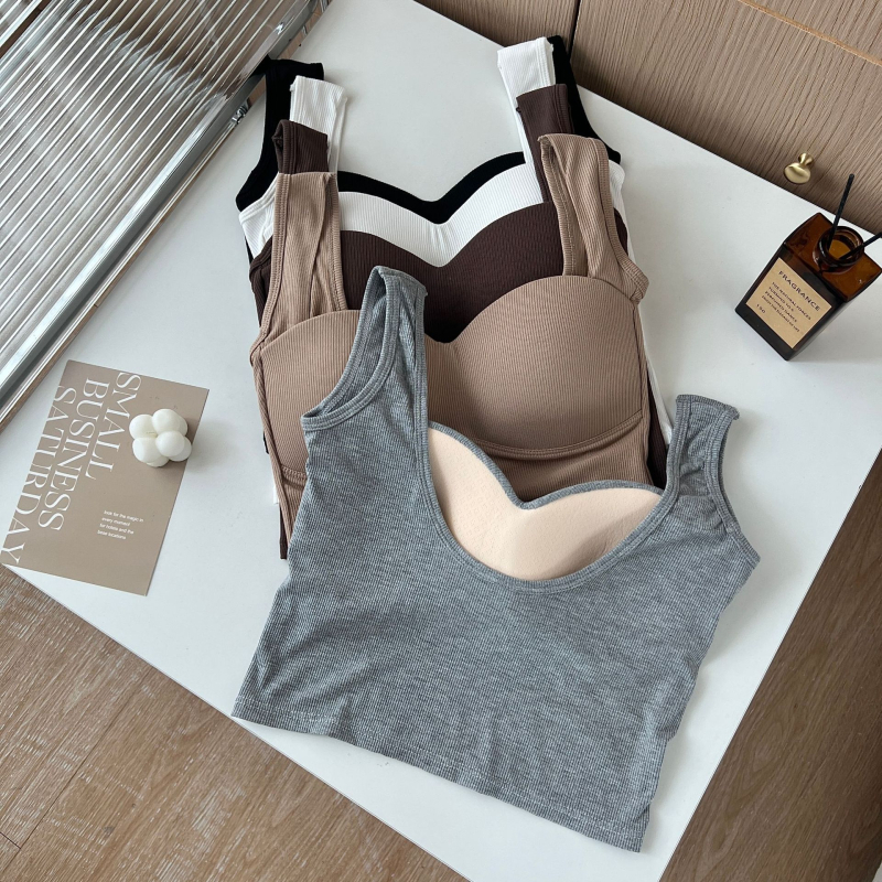 Ženski camisole, puna šalica, srednji oblik košarice, 70–80% pamuk, duljina struka