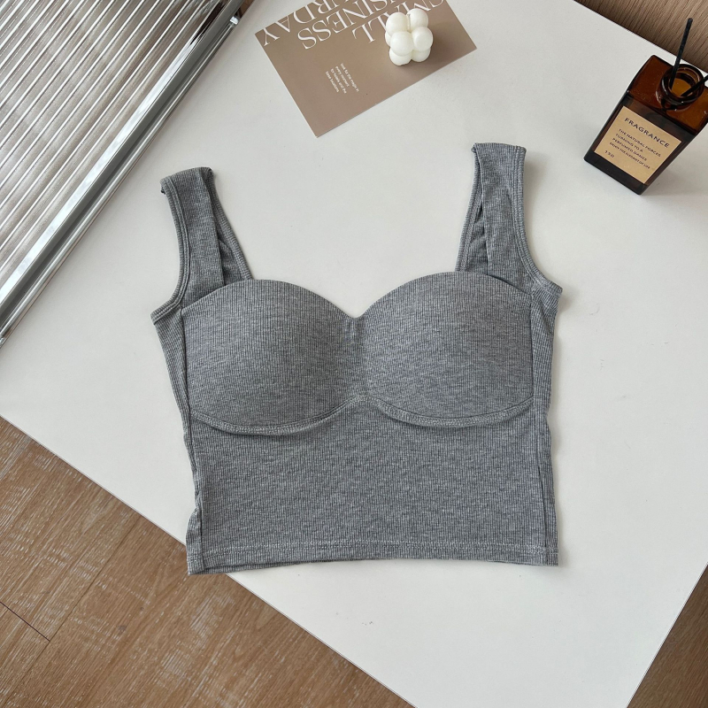 Ženski camisole, puna šalica, srednji oblik košarice, 70–80% pamuk, duljina struka