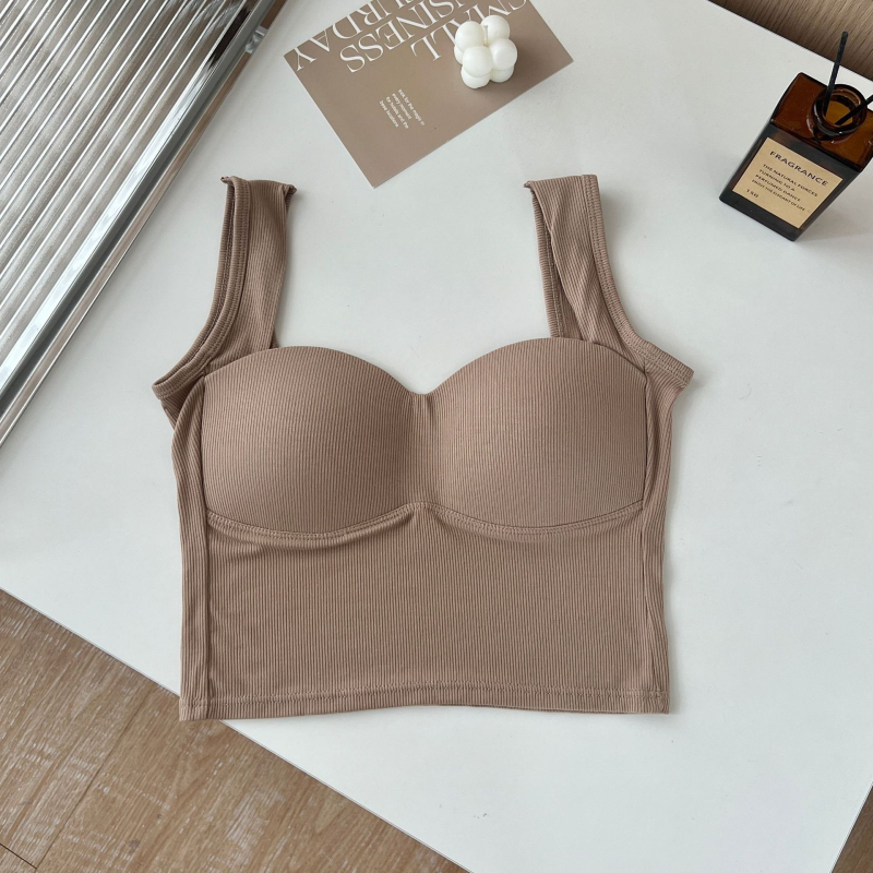 Ženski camisole, puna šalica, srednji oblik košarice, 70–80% pamuk, duljina struka