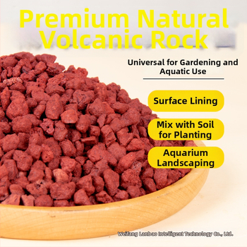 Substrat din piatră vulcanică pentru acvariu și peisagistică – granule de piatră pentru amestecul de sol și filtrare
