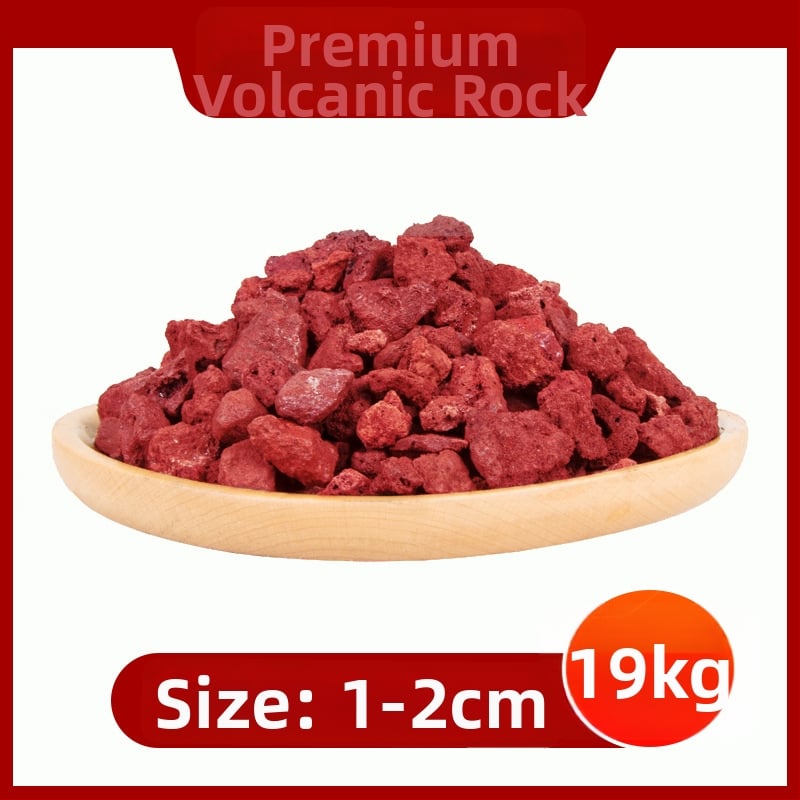 Substrat din piatră vulcanică pentru acvariu și peisagistică – granule de piatră pentru amestecul de sol și filtrare