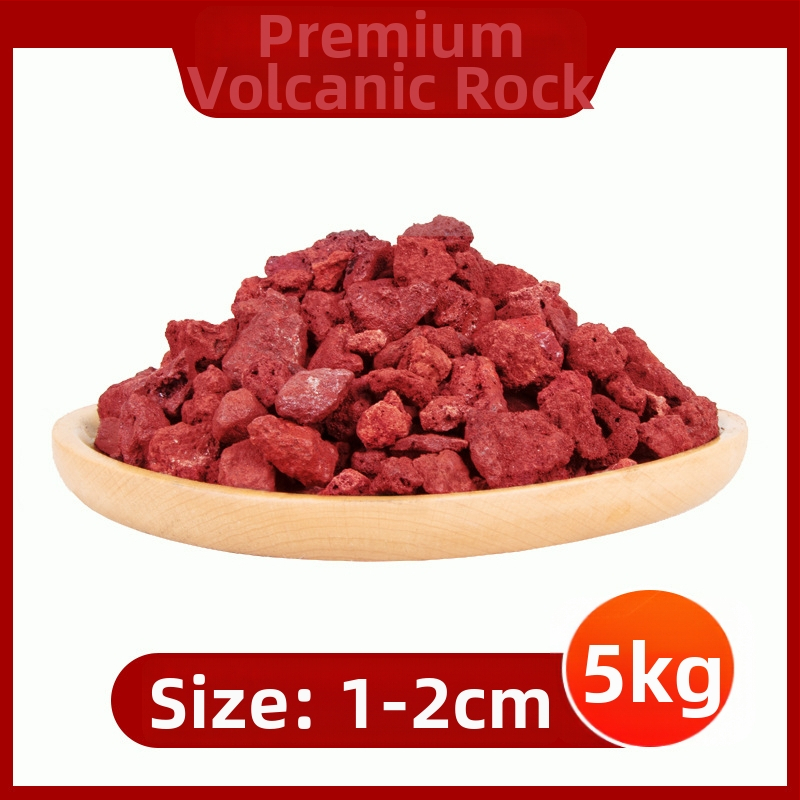 Substrat din piatră vulcanică pentru acvariu și peisagistică – granule de piatră pentru amestecul de sol și filtrare