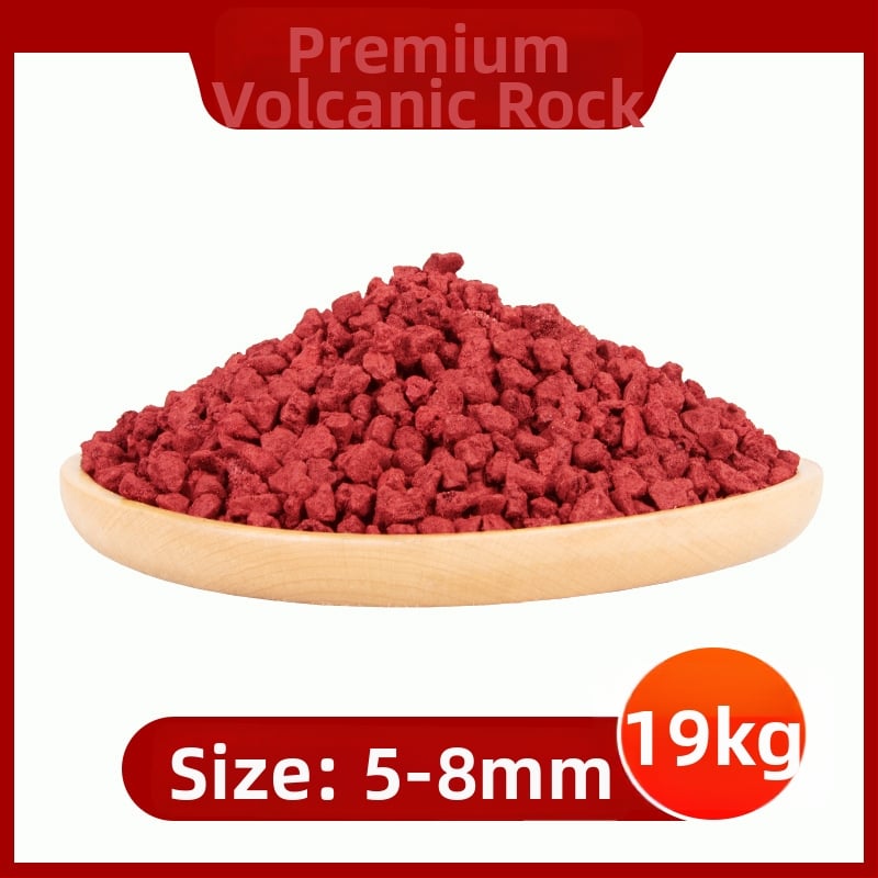 Substrat din piatră vulcanică pentru acvariu și peisagistică – granule de piatră pentru amestecul de sol și filtrare