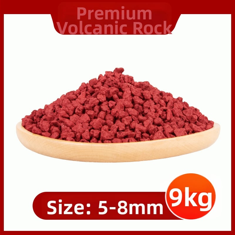 Substrat din piatră vulcanică pentru acvariu și peisagistică – granule de piatră pentru amestecul de sol și filtrare