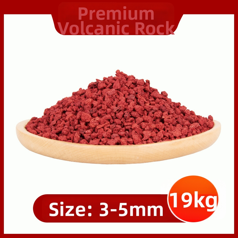 Substrat din piatră vulcanică pentru acvariu și peisagistică – granule de piatră pentru amestecul de sol și filtrare