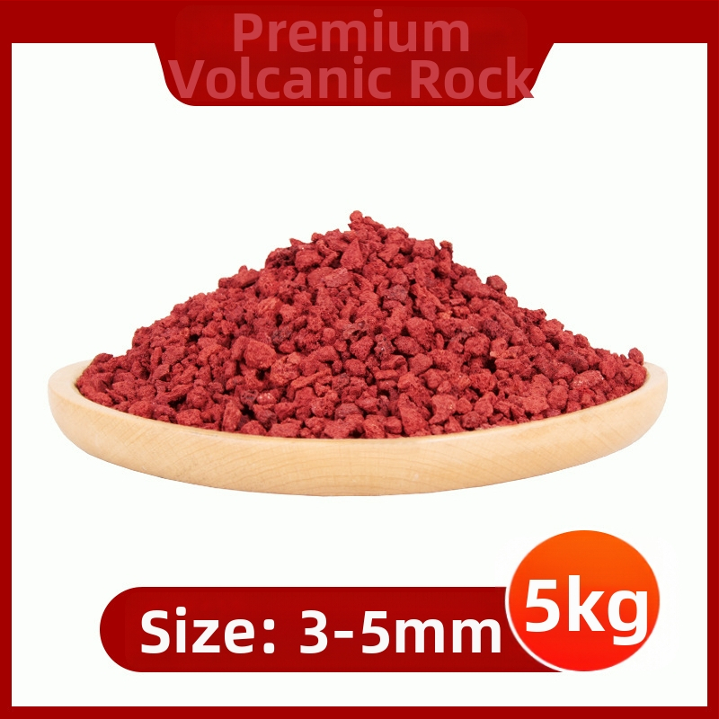Substrat din piatră vulcanică pentru acvariu și peisagistică – granule de piatră pentru amestecul de sol și filtrare