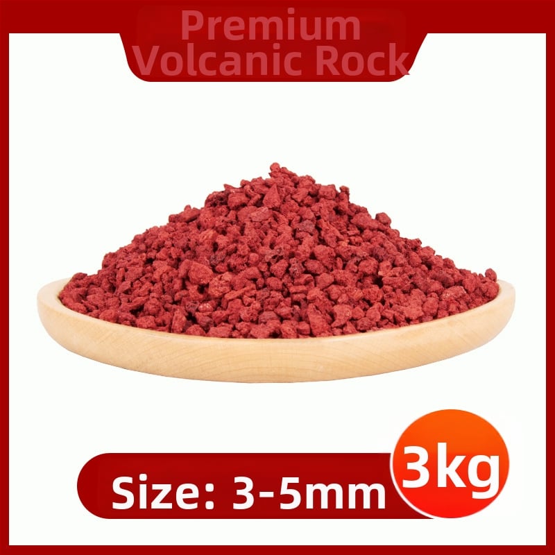 Substrat din piatră vulcanică pentru acvariu și peisagistică – granule de piatră pentru amestecul de sol și filtrare