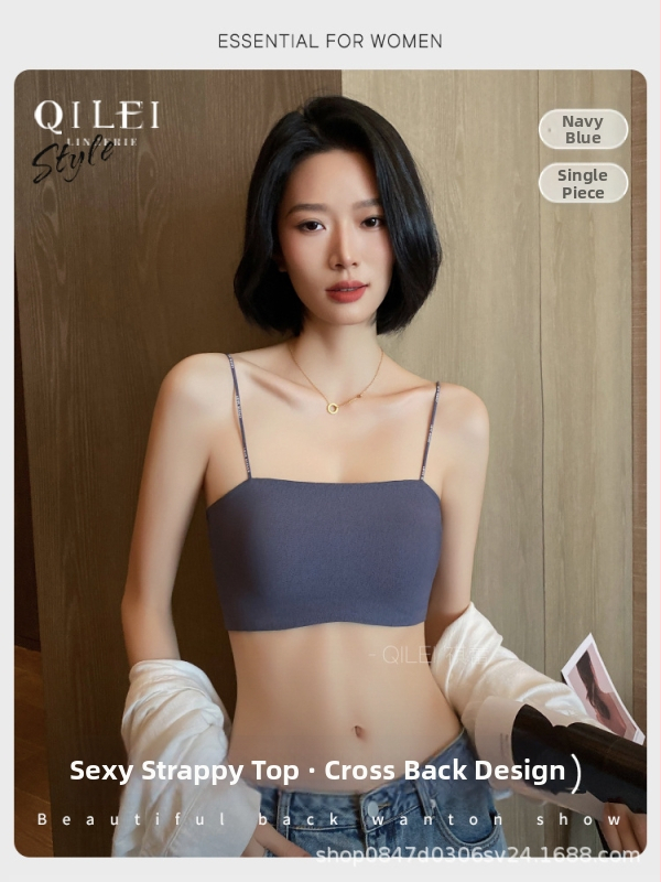 Tube-top podprsenka s tenkými tvarovanými košíčkami, plný košíček, bez kovových obrúčok, pevné dvojité ramienka, nylonová látka