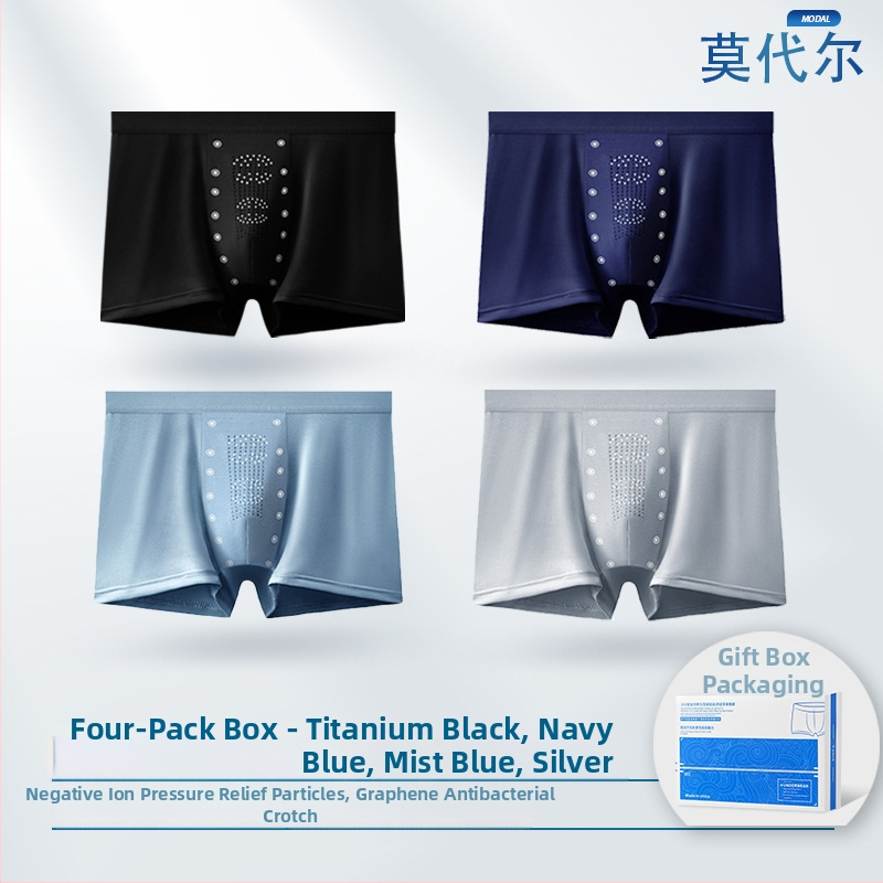 Férfi MODAL boxeralsó – varrat nélküli, antibakteriális, középmagas derekú, MODAL bélés
