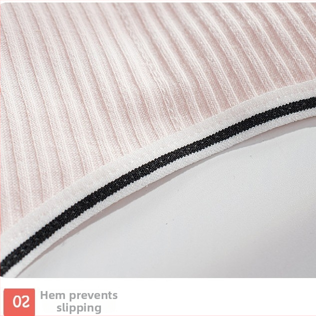 Top tubular din bumbac; cupe complete; cupe turnate ultra-subțiri; lungimea bustului