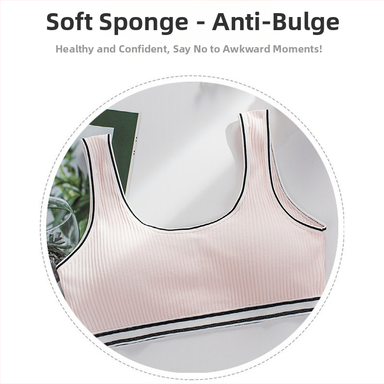 Top tubular din bumbac; cupe complete; cupe turnate ultra-subțiri; lungimea bustului