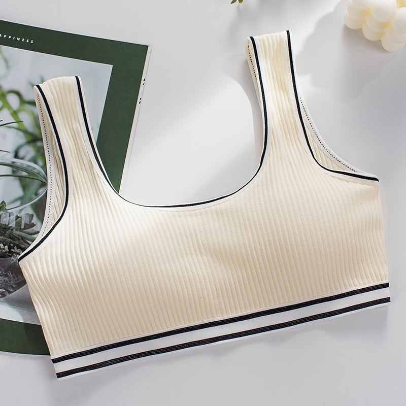 Top tubular din bumbac; cupe complete; cupe turnate ultra-subțiri; lungimea bustului