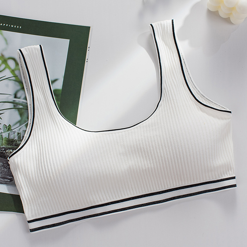 Top tubular din bumbac; cupe complete; cupe turnate ultra-subțiri; lungimea bustului