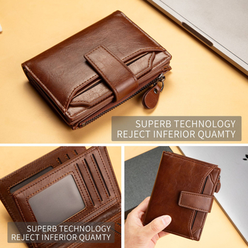 Portofel pentru bărbați — compact, multifuncțional din piele PU, cu căptușeală din poliester, primăvara 2025, anti-furt