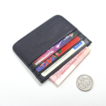 Ultra vékony bőr kártyatartó lychee mintával, egy darabból álló aprópénztárca, városi minimalist stílus, minden nem számára