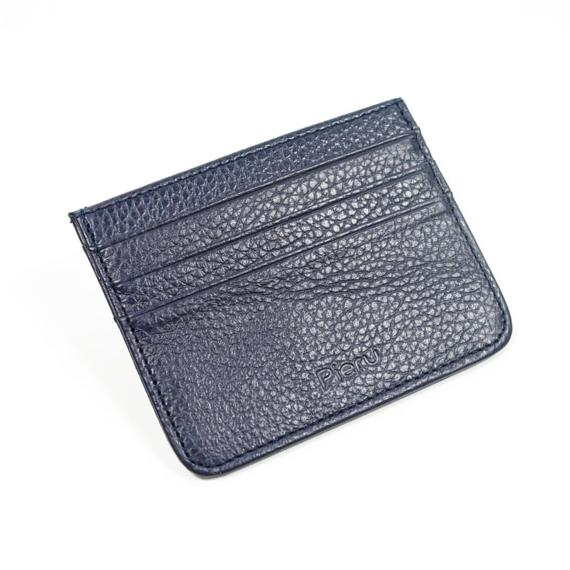 Ultra vékony bőr kártyatartó lychee mintával, egy darabból álló aprópénztárca, városi minimalist stílus, minden nem számára