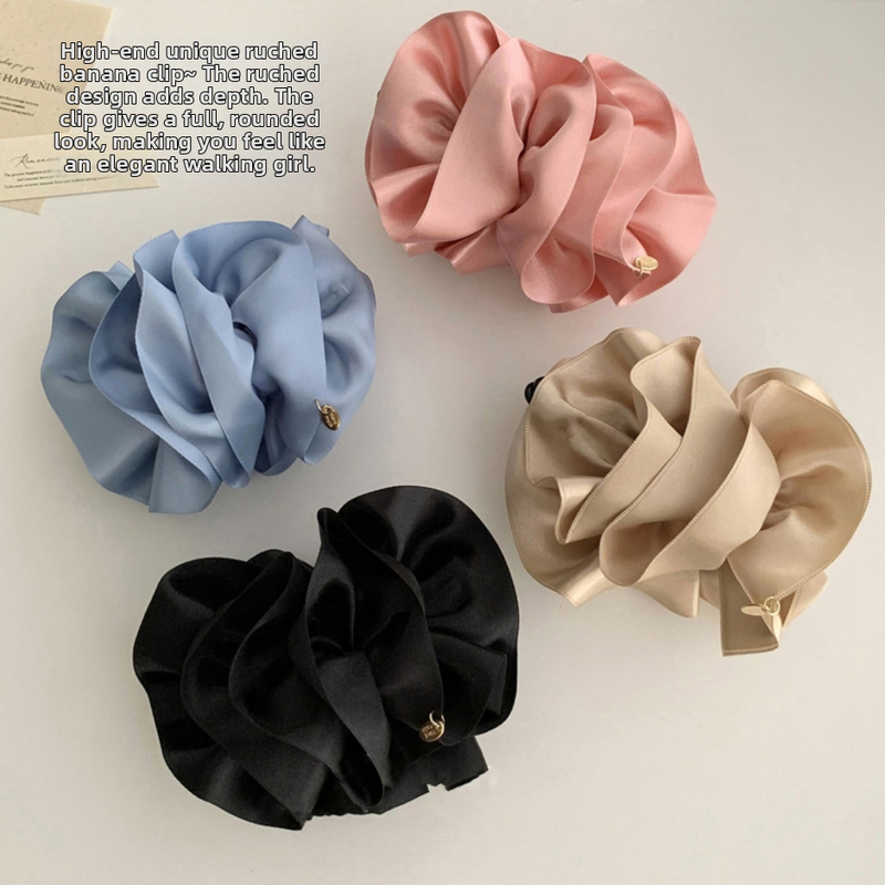 Kórejský štýl bublinková spona na vlasy, ručne vyrobený textilný doplnok na hlavu pre ženy