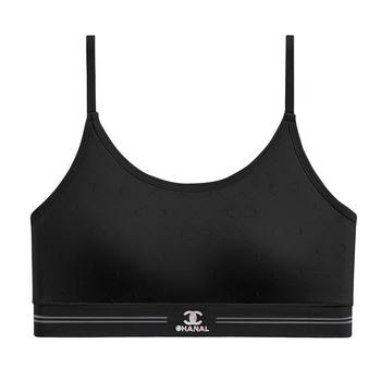 Női egy darabos sportos felső nylonból, formázott kosarakkal, hátsó rész nélküli dizájn, állítható vállpántok