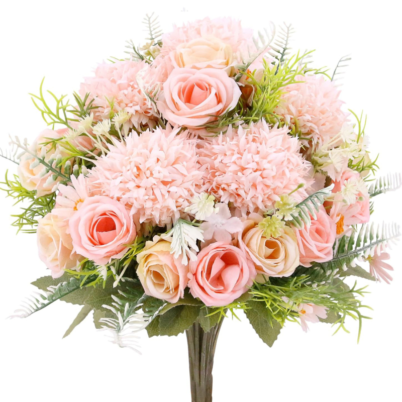 Bukete svilenih cvjetova Rose Pistil — vrsta: Rose, materijal: svilen cvjetovi, namjena: vjenčanja, vanjska dekoracija, rekviziti za fotografiranje