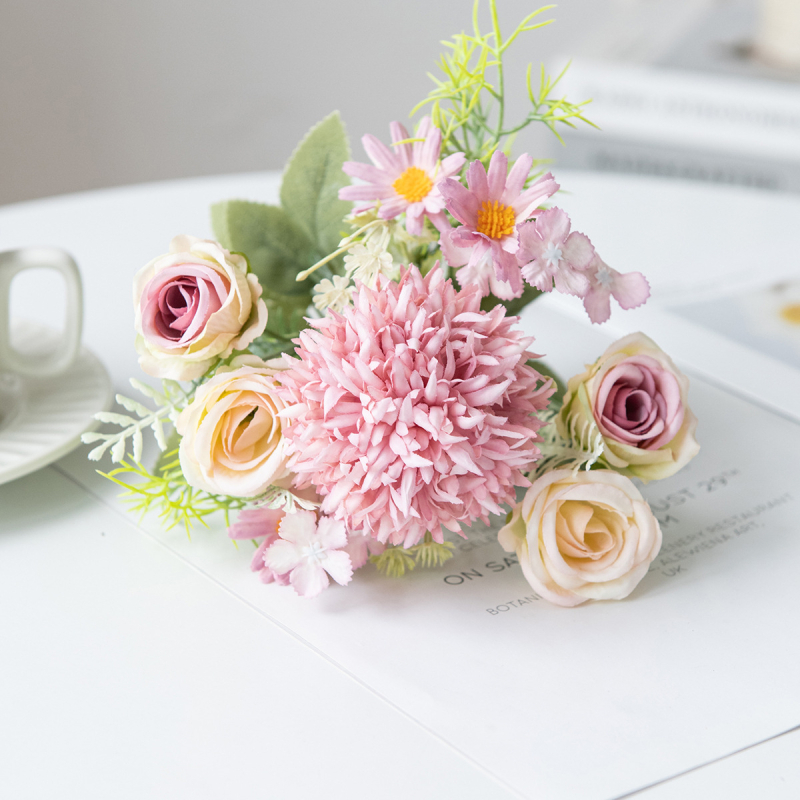 Bukete svilenih cvjetova Rose Pistil — vrsta: Rose, materijal: svilen cvjetovi, namjena: vjenčanja, vanjska dekoracija, rekviziti za fotografiranje