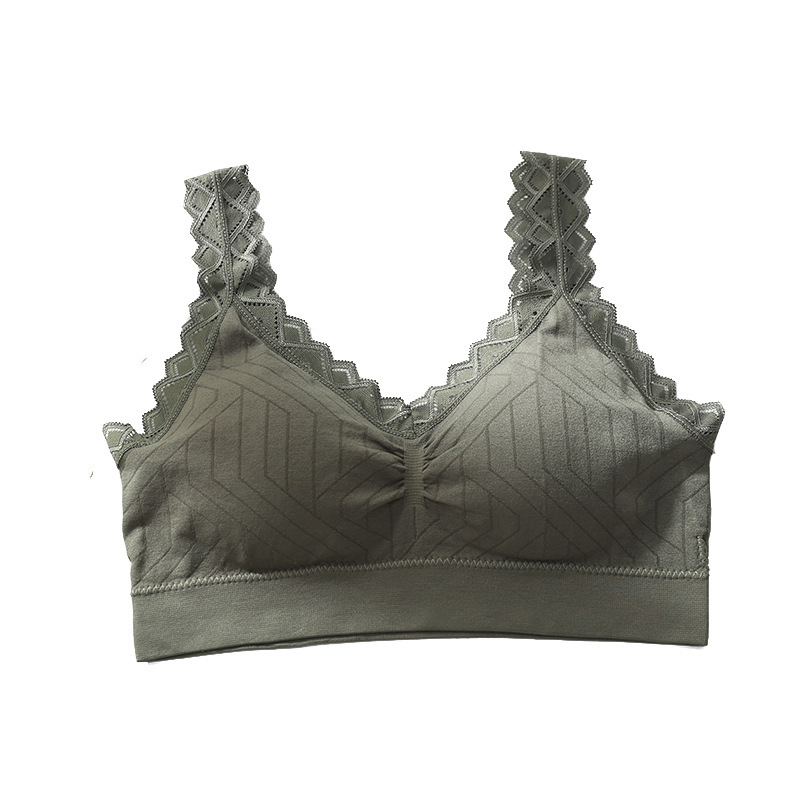 Váll nélküli mellkas-tekercs sportmelltartó nylonból, csipkés hátsó résszel, varrat nélküli, 18-40 éveseknek (méret-tolerancia 1-2 cm)