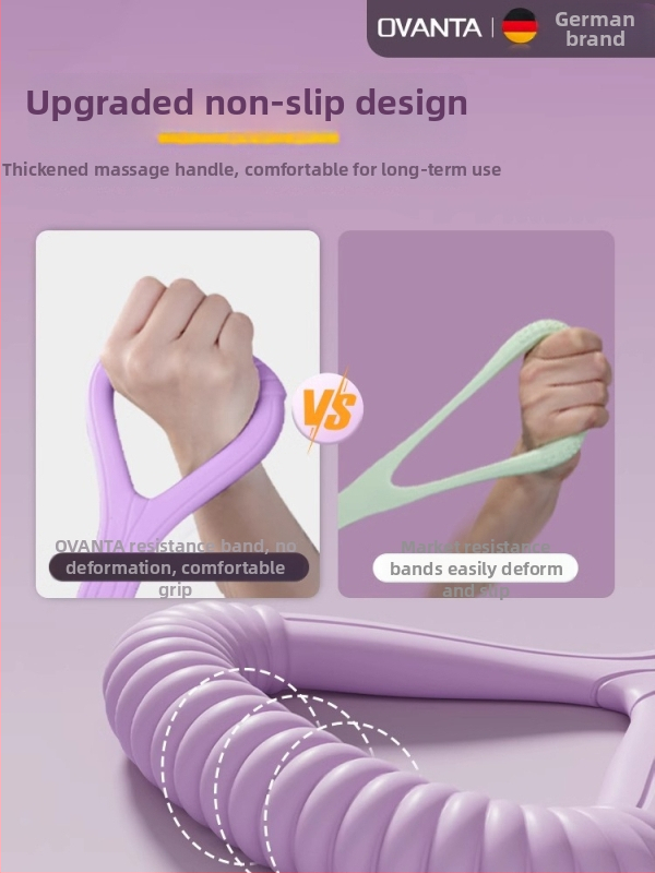 Figure-8 silikónový odporový pás – Ovanda Pull Exerciser, tréning chrbta, otváranie ramien, domáca joga elastický pás