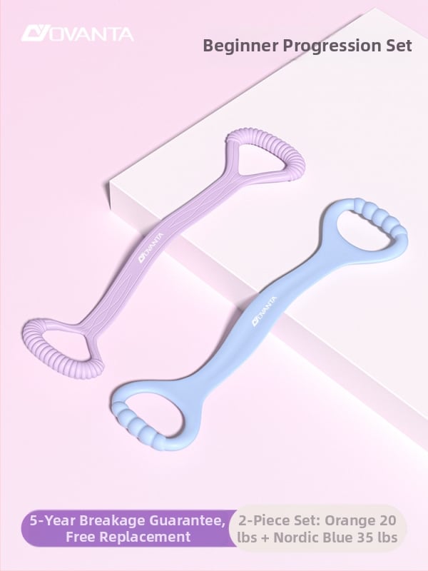 Figure-8 σιλικόνης ταινία αντίστασης – Ovanda Pull Exerciser, εκγύμναση πλάτης, άνοιγμα ώμων, ελαστική ταινία γιόγκα για οικιακή χρήση
