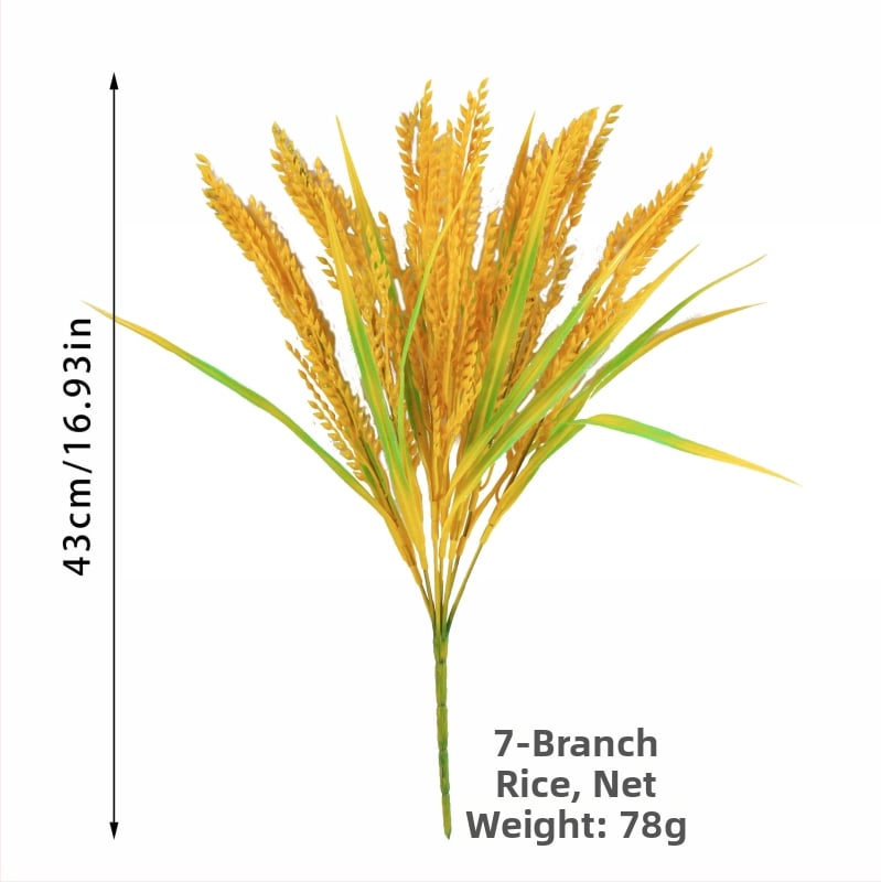 Τεχνητό Μπουκέτο Ρυζιού για Διακόσμηση Σκηνής – Υλικό: Πλαστικό/PE, Κατασκευή: Έγχυση/Μορφοποίηση, Μάρκα Senmeng, Με ποικιλία: Σίτος