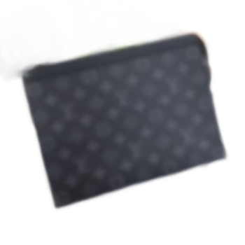 Clutch din piele pentru bărbați, model în carouri, impermeabil, căptușeală din poliester