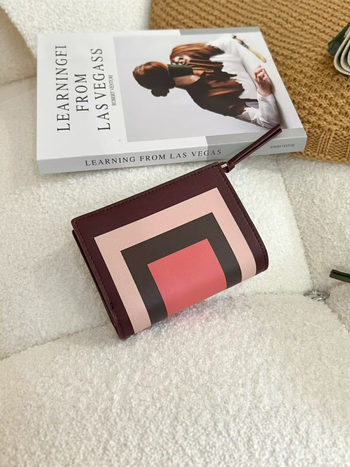 BBYANG Portofel din piele de primul strat, cu buzunar pentru carduri cu fermoar parțial și compartiment pentru monede (2025)