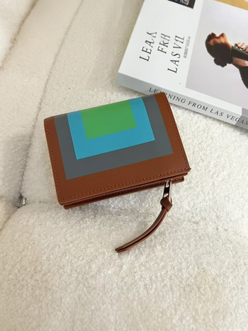 BBYANG Portofel din piele de primul strat, cu buzunar pentru carduri cu fermoar parțial și compartiment pentru monede (2025)