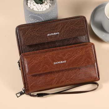 Geantă clutch de afaceri pentru bărbați, material PU, căptușeală poliester, stil business, respirabilă, ușoară, rezistentă