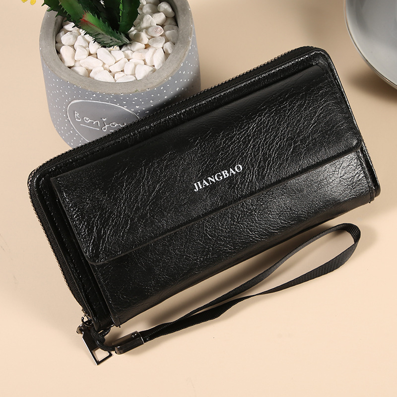 Geantă clutch de afaceri pentru bărbați, material PU, căptușeală poliester, stil business, respirabilă, ușoară, rezistentă