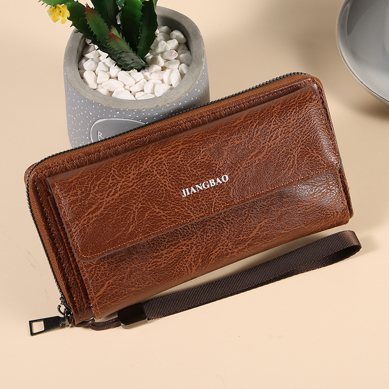 Geantă clutch de afaceri pentru bărbați, material PU, căptușeală poliester, stil business, respirabilă, ușoară, rezistentă