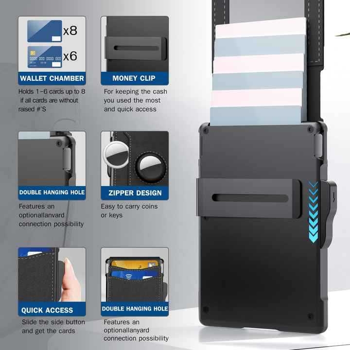 Bi-fold PU novčanik s RFID zaštitom, velikim kapacitetom i kožnom unutrašnjom podstavom