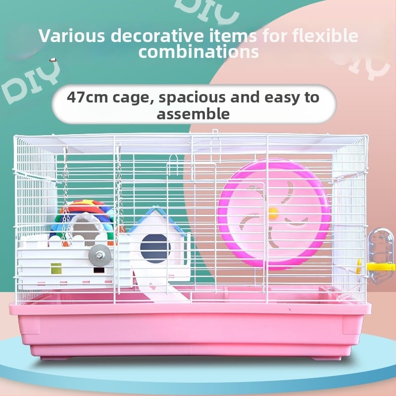 Μεταλλικό κλουβί για χάμστερ, ορθογώνιο, εξαερισμένο και εύκολο στον καθαρισμό