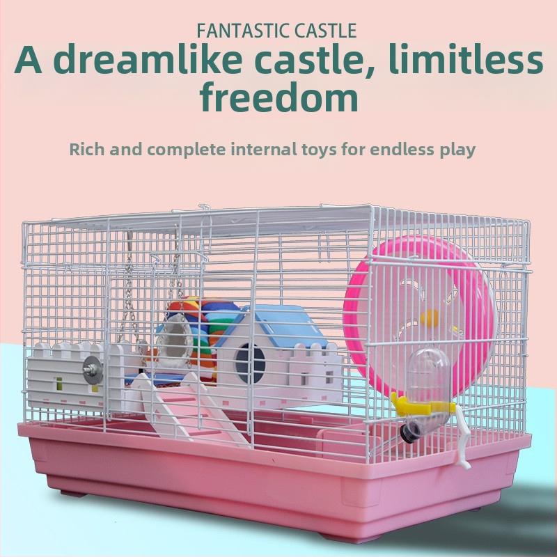 Μεταλλικό κλουβί για χάμστερ, ορθογώνιο, εξαερισμένο και εύκολο στον καθαρισμό