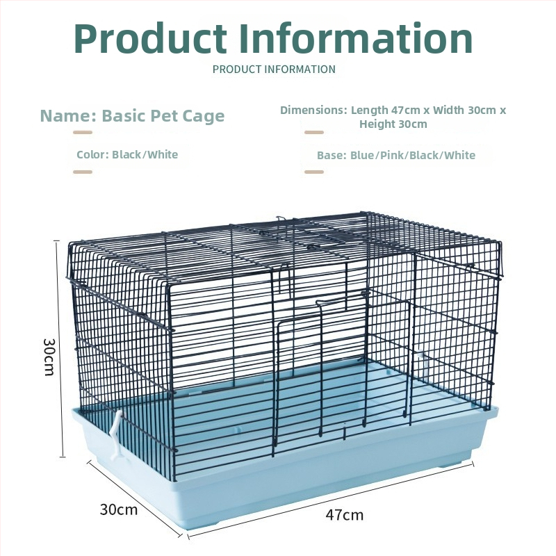 Μεταλλικό κλουβί για χάμστερ, ορθογώνιο, εξαερισμένο και εύκολο στον καθαρισμό