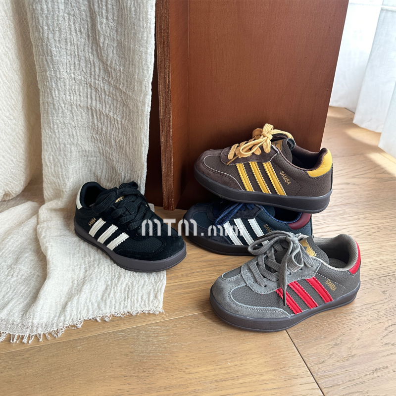 MTM mini Kožne dječje tenisice s Velcro kopčom, niske, gumeni potplat, apsorpcija udaraca