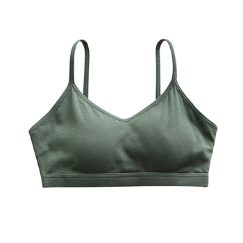 Bez remena pamučni bralette, 90–95% pamuk, puni košarica, lijep stražnji dio
