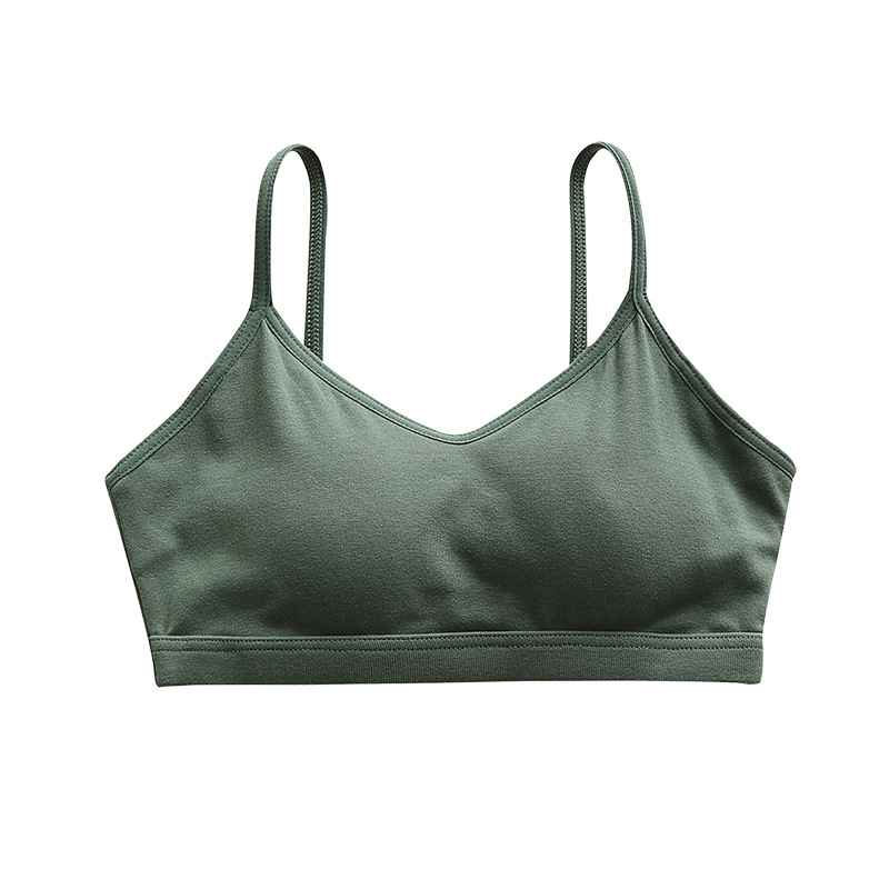 Bez remena pamučni bralette, 90–95% pamuk, puni košarica, lijep stražnji dio