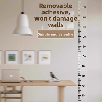 Magasságmérő fali matrica – PVC, eltávolítható, 1 db, modern minimalista falidekor