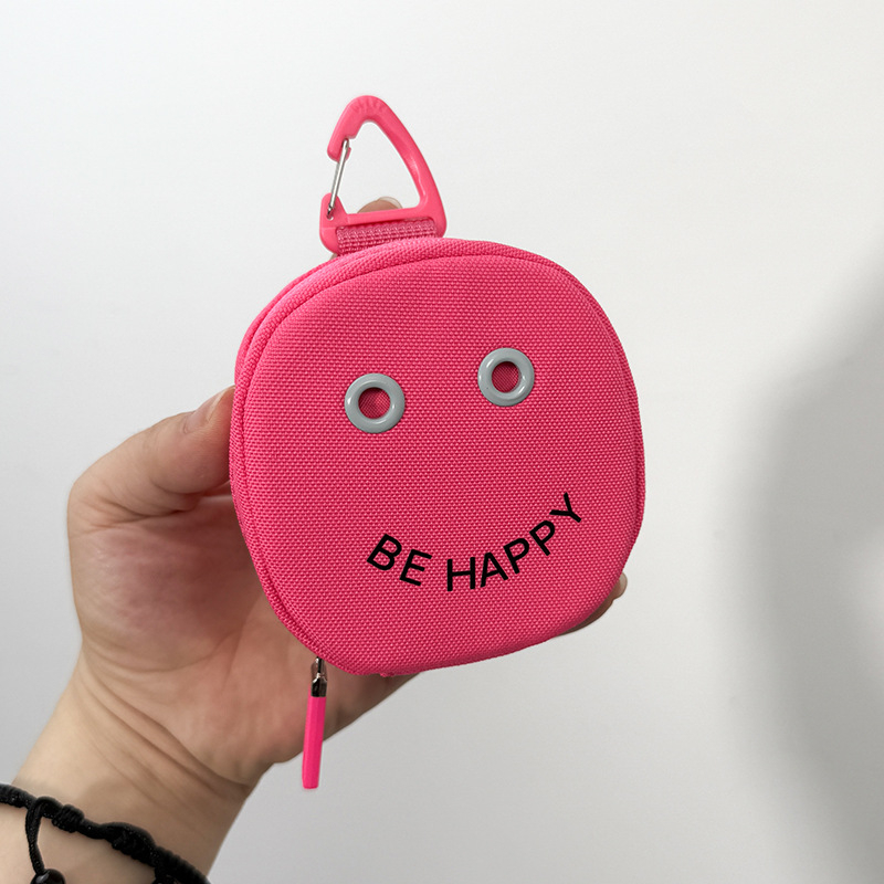 Smiley Face Najlon Novčanik-Neseser za Šminku, Ručno Nošenje, Vodootporan, Stil Putovanja