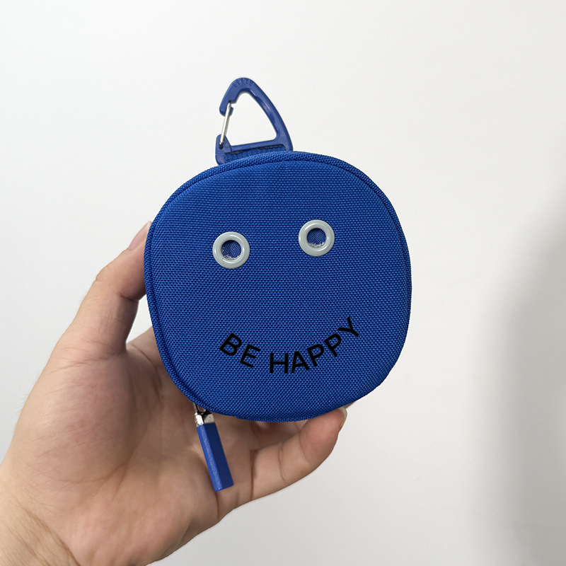 Smiley Face Najlon Novčanik-Neseser za Šminku, Ručno Nošenje, Vodootporan, Stil Putovanja